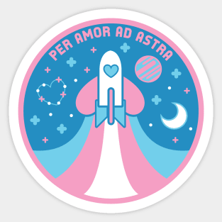 Space Pride - Transgender Flag Sticker